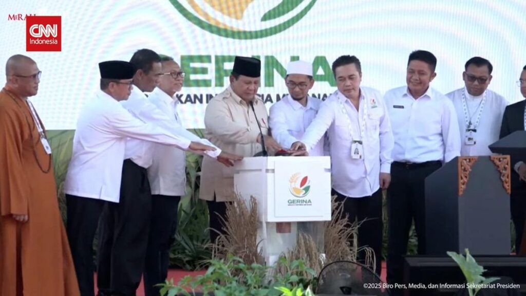 Momen Prabowo Luncurkan Gerina, Gerakan Indonesia Menanam